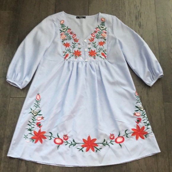 SHEIN Dresses & Skirts - SHEIN embroidered woman’s dress